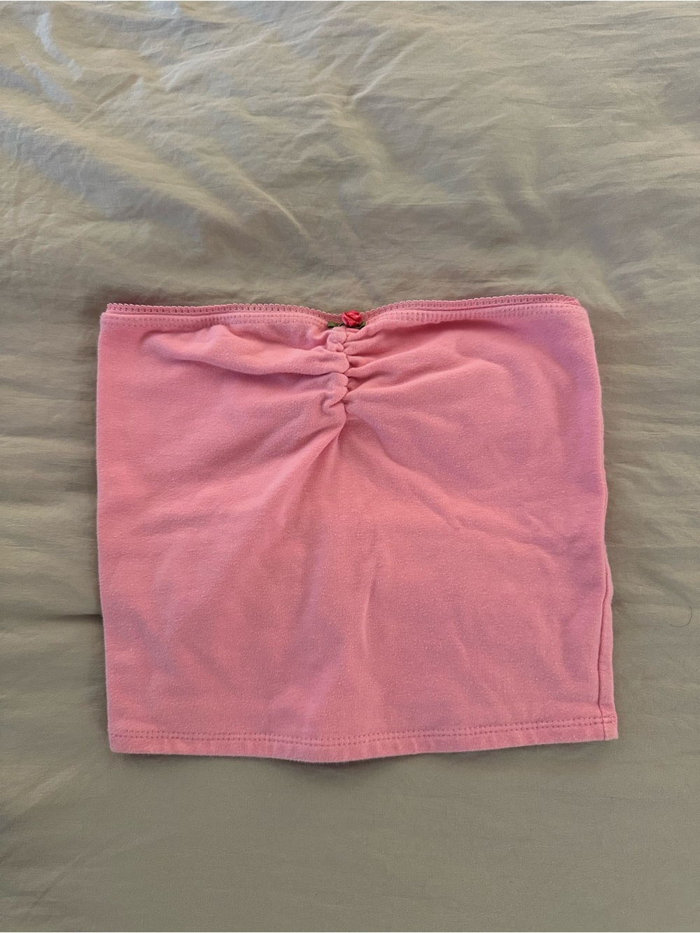 Full Tilt Pink Ruched Tube Top